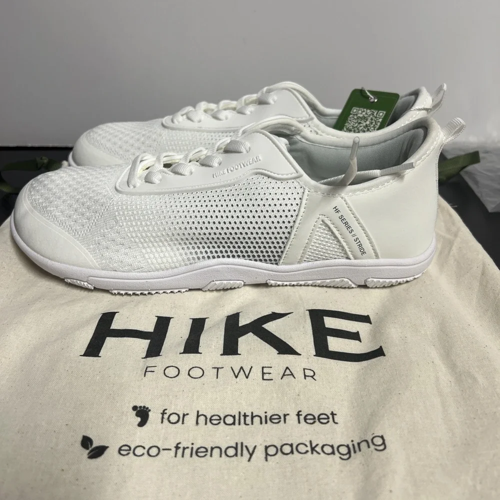 Hike Footwear HF Series Stride Barefoot Shoe White Womens 9-9.5 Mens 7-7.5